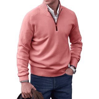Men's Half-Zip Knit Sweater | Long Sleeve