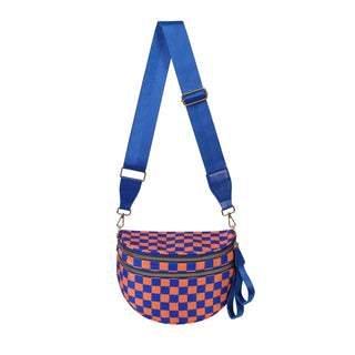 Damen Karierte Crossbody Tasche | Mit Verstellbarem Riemen