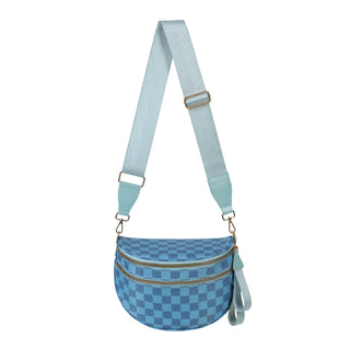 Damen Karierte Crossbody Tasche | Mit Verstellbarem Riemen