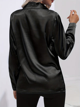 Women's long-sleeve blouse | With buttons