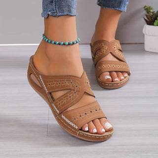 Damen Orthopädische Sandalen | Keilabsatz