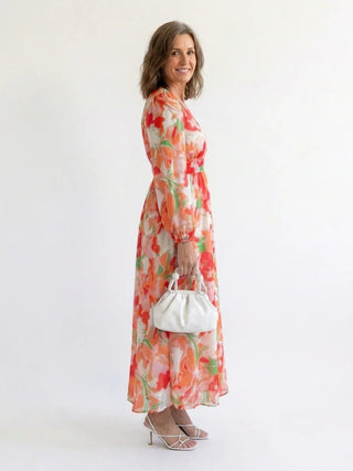 Damen Langarm Sommerkleid | Maxi