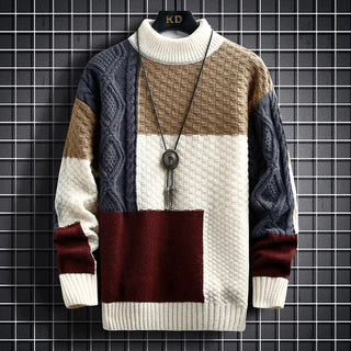 Men's Knit Sweater | High Collar