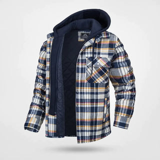 Men's Hooded Checkered Jacket | Checked