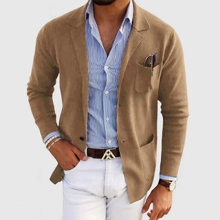 Men's blazer in knit style | With relaxed fit