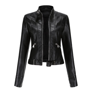 Women's Stand-up Collar Jacket | Slim Fit