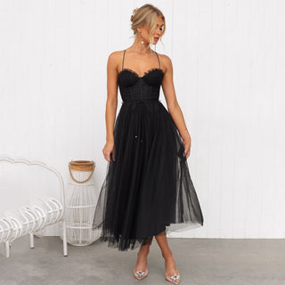 Women's Spaghetti Strap Dress | Midi