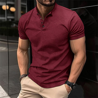 Men's Slim Fit Polo Shirt | Stand-up Collar