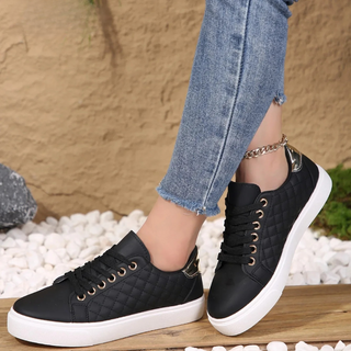 Damen Orthopädische Gesteppte Sneaker | Mit Schnürung
