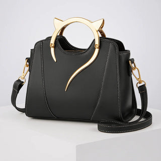 Damen Handtasche mit Katzengriff | Elegant
