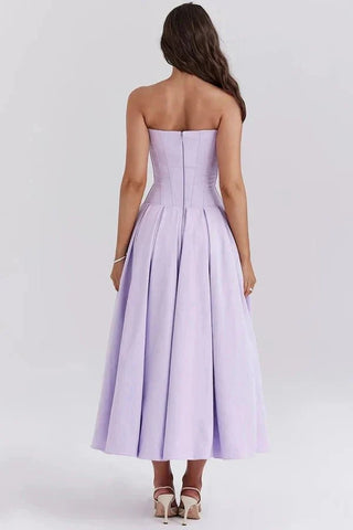 Robe de soirée élégante bustier pour femme | Midi