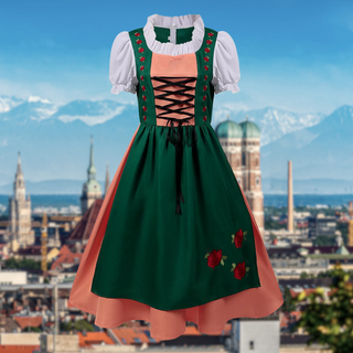 Damen Dirndl Oktoberfest | Oberteil & Rock
