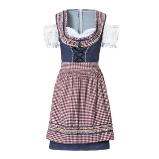 Disfraz de Oktoberfest para mujer | Vestido dirndl tradicional con delantal