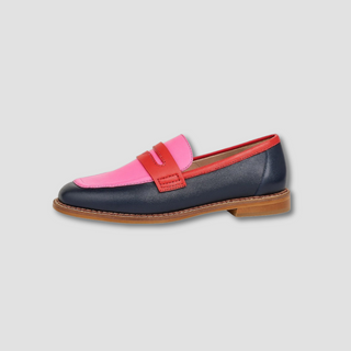Women's Color Block Style Loafers | Slip-On