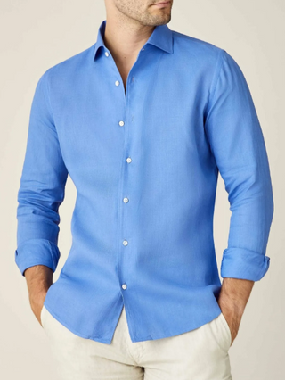 Men's long-sleeve shirt | With buttons