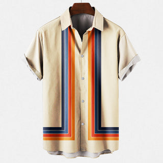 Men's Retro Short Sleeve Shirt | Casual