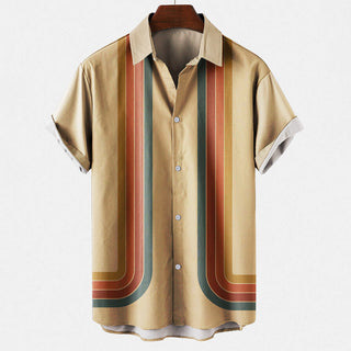 Men's Retro Short Sleeve Shirt | Casual