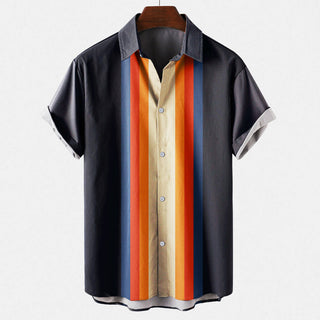 Men's Retro Short Sleeve Shirt | Casual