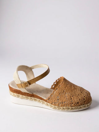 Sandalias de verano de ganchillo para mujer | Con tiras de hebilla