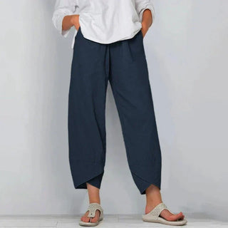 Damen Hose mit Weitem Bein | Lässig