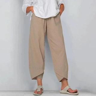 Damen Hose mit Weitem Bein | Lässig