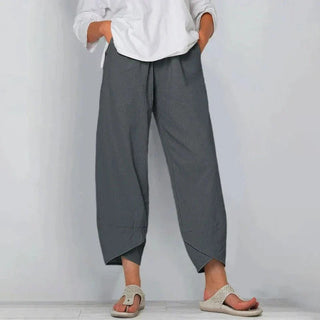 Damen Hose mit Weitem Bein | Lässig