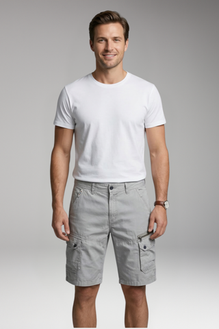 Short cargo décontracté homme | Coupe ajustée