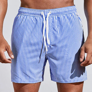 Herren Gestreifte Badeshorts | Sommer