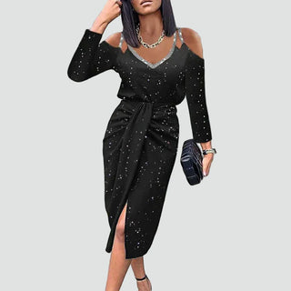 Women's Lace Wrap Dress | Midi