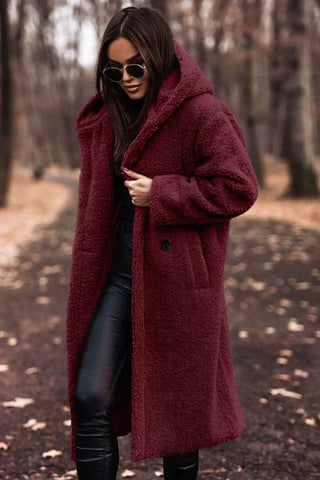 Women's coat with hood | Long fit
