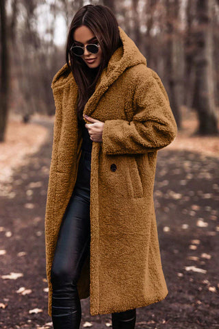 Women's coat with hood | Long fit