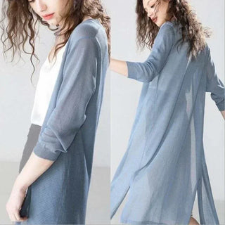 Women's Long Cardigan | Open Front