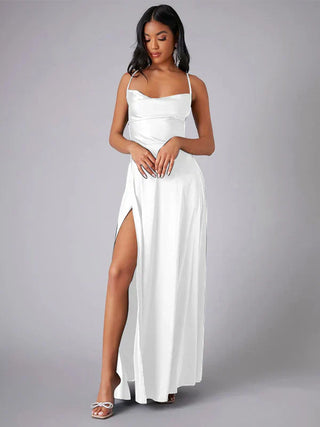 Damen Abendkleid mit Schlitz | Maxi