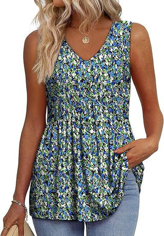 Damen Top mit V-Ausschnitt | Ärmellos