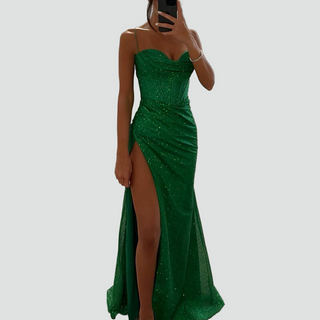 Robe de soirée à paillettes pour femme | Maxi