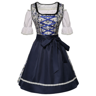 Dámské dirndl šaty na Oktoberfest | Midi s květinovým vzorem