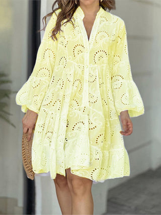 Robe d'été brodée femme | mini
