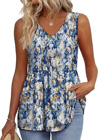 Damen Top mit V-Ausschnitt | Ärmellos