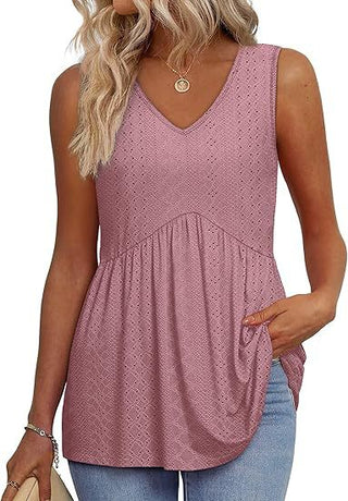 Damen Top mit V-Ausschnitt | Ärmellos