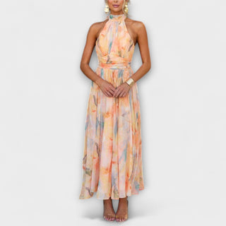 Robe élégante à bretelles pour femme | Maxi
