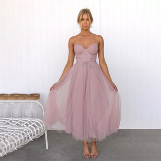 Women's Spaghetti Strap Dress | Midi