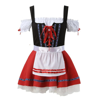 Damen Oktoberfest Dirndlkleid | Mini zum Schnüren
