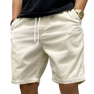 Herren Gerippte Sommer Shorts | Mit Kordelzug