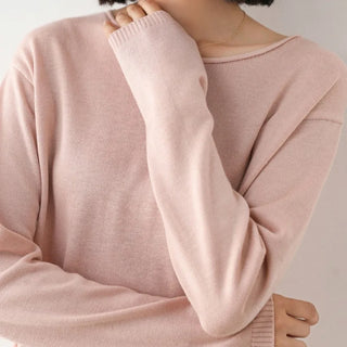 Women's sweater made of solid knit | Long sleeves