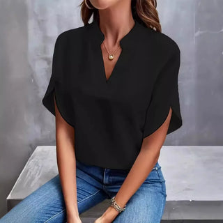 Women’s V-Neck Top | Short Sleeve