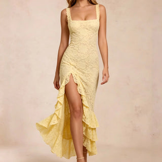 Women's Summer Dress with Leg Slit | Maxi