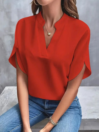 Women’s V-Neck Top | Short Sleeve