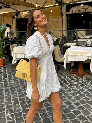 Women’s Dress with Puff Sleeves | Mini