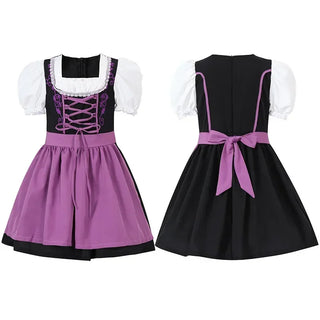 Kinder Oktoberfest Dirndl Kleid | Mit Schürze und Schnürung