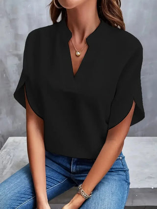Women’s Elegant Blouse with V-Neck